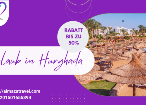 Urlaub in Hurghada  Rabatt bis zu 50%/+201501655394
